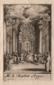 Apostlenes martyrium: Sankt Matthias af Jacques Callot