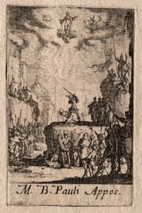 Apostlenes martyrium: Sankt Paulus. af Jacques Callot