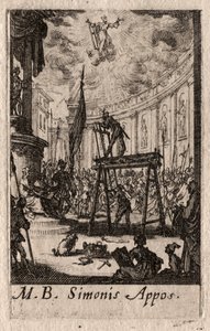Apostlenes martyrium: Sankt Simon af Jacques Callot