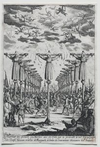 Martyrerne i Japan af Jacques Callot