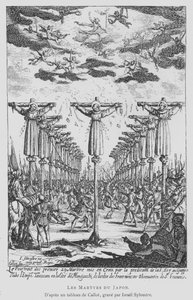 Martyrerne i Japan af Jacques Callot