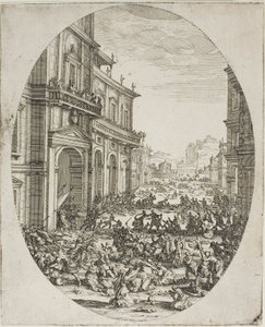 Massakren på de uskyldige (anden plade) af Jacques Callot