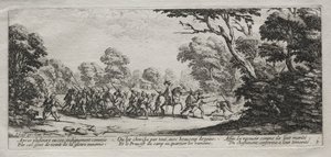 The Miseries of War: Arrest of Malefactors, 1633. af Jacques Callot