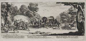 The Miseries of War: Highway Robbery, 1633. af Jacques Callot