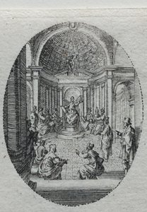Lidenskabens mysterier: Kristus skændes med lægerne af Jacques Callot