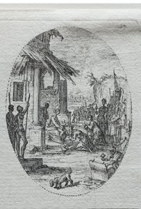 Lidenskabens mysterier: Kongernes tilbedelse. af Jacques Callot