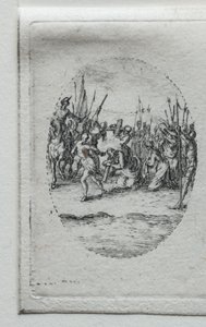 Lidenskabens mysterier: korsbæringen. af Jacques Callot