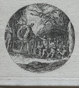 Passionens mysterier: Nedstigningen til limbo af Jacques Callot
