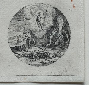 Lidenskabens mysterier: forvandlingen. af Jacques Callot