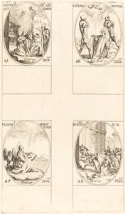 Fødselen, St. Stephen, St. John, Hellige Uskyldige. af Jacques Callot