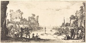 The Ordeal af Arrows Saint Sebastian, ca. 16321633. af Jacques Callot
