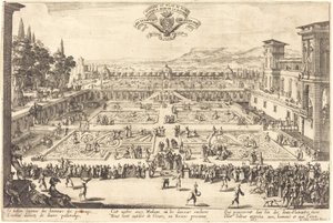 Palace Gardens i Nancy af Jacques Callot