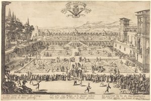 Paladshaverne i Nancy af Jacques Callot