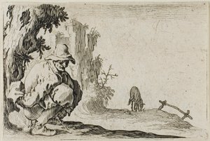 Bonden på hug, fra The Caprices af Jacques Callot