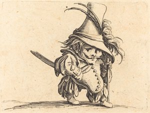 Den potbellied mand med den høje hat af Jacques Callot