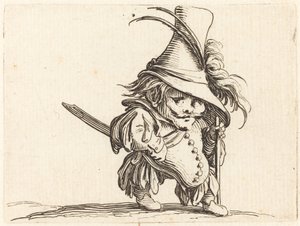 Den potbellied mand med den høje hat af Jacques Callot