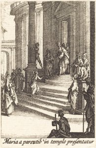 Præsentationen af Jomfruen, i eller efter 1630. af Jacques Callot