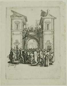 Præsentationen for folket, fra Den lille passion af Jacques Callot