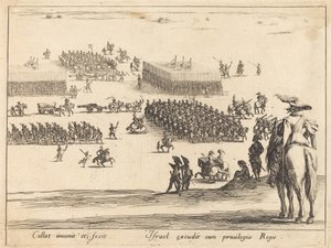 Anmeldelsen, ca. 16271628. af Jacques Callot