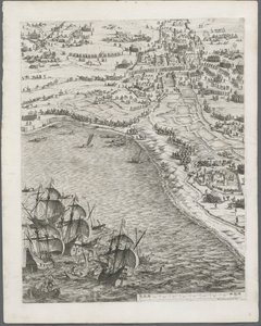 Belejringen af La Rochelle: Tavle 12, 1628-1630. af Jacques Callot