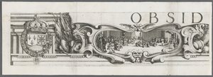 Belejringen af La Rochelle: Tavle 1, 1628-1630. af Jacques Callot