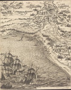 Belejringen af La Rochelle [plade 12 af 16; sæt omfatter 1952.8.97-112] af Jacques Callot