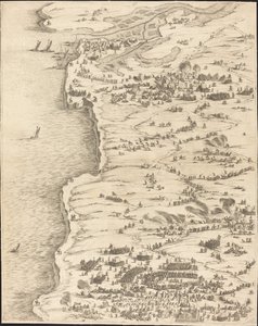 Belejringen af La Rochelle [plade 5 af 16; sæt omfatter 1952.8.97-112] af Jacques Callot