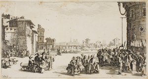Slavemarkedet af Jacques Callot
