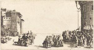 Slavemarkedet, 1620. af Jacques Callot