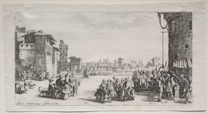 Slavemarkedet, 1629. af Jacques Callot