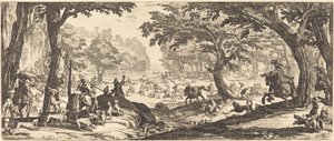 Hjortejagten af Jacques Callot