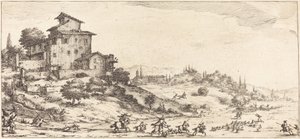 Hjortejagten, sandsynligvis ca. 1630. af Jacques Callot