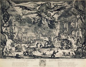 Sankt Anthonys fristelse, 1635. af Jacques Callot