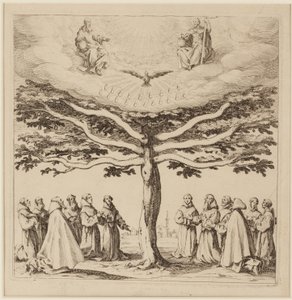 The Tree of St. Francis, ca. 1619 (radering) af Jacques Callot