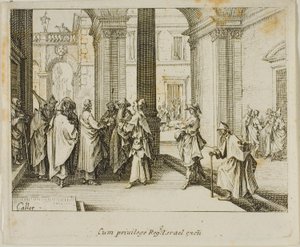 Hyldesten til Cæsar, fra Det Nye Testamente af Jacques Callot