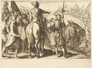 Tropperne på march af Jacques Callot