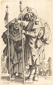 De to pilgrimme, ca. 1622. af Jacques Callot