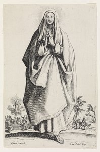 Jomfru Maria fra Les Grands Apôtres (De store apostle), 1631 af Jacques Callot