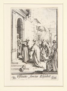 Visitationen, nr. 6, fra Jomfruens liv af Jacques Callot