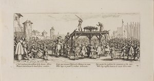 The Wheel, plade fjorten fra The Miseries of War af Jacques Callot