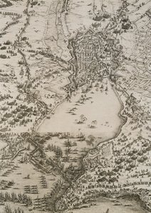 Belejringen af La Rochelle ... af Jacques Callot