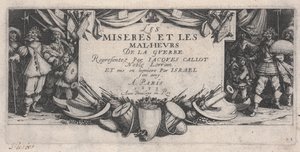 Titelblad, Krigens miseries af Jacques Callot