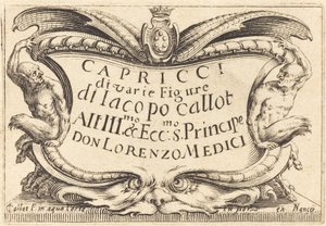 Titelside for "The Capricci" af Jacques Callot