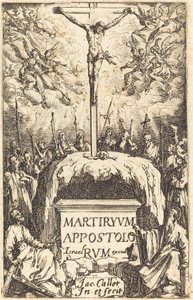 Titelside til "Apostlenes martyrdomme" af Jacques Callot