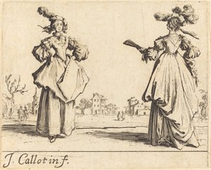 To samfundskvinder af Jacques Callot