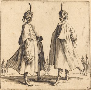 To tyrkere, 1617 og 1621. af Jacques Callot