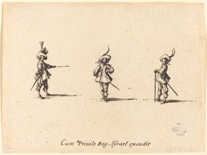 Ubevæbnet øvelse af Jacques Callot