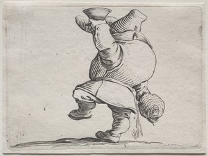 Forskellige pukkelryggede figurer af Iacopo Callot (Drinker Seen From Behind) af Jacques Callot