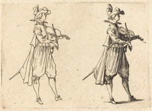 Violinist af Jacques Callot
