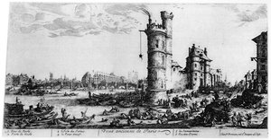 Gammel udsigt over Paris, c1615-1635 1924 af Jacques Callot